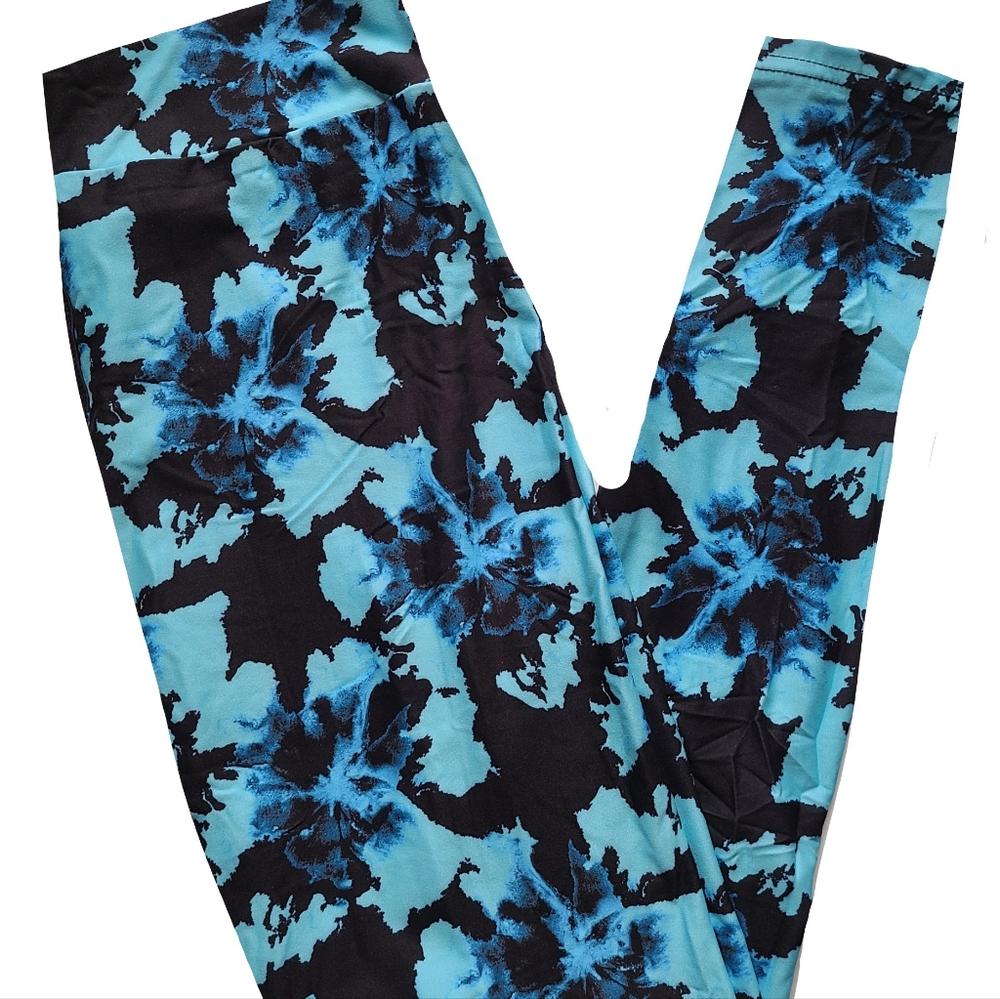 Black & Blue Leggings